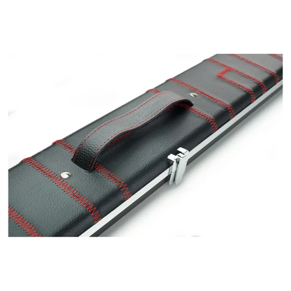 Peradon Halo Plus Black Patch & Red Stitch ¾ Jointed Extra Wide Snooker Cue Case
