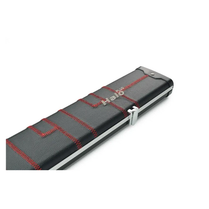 Peradon Halo Plus Black Patch & Red Stitch ¾ Jointed Extra Wide Snooker Cue Case