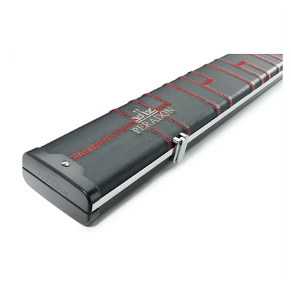 Peradon Halo Plus Black Patch & Red Stitch ¾ Jointed Extra Wide Snooker Cue Case