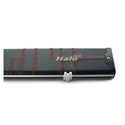 Peradon Halo Plus Black Patch & Red Stitch ¾ Jointed Extra Wide Snooker Cue Case