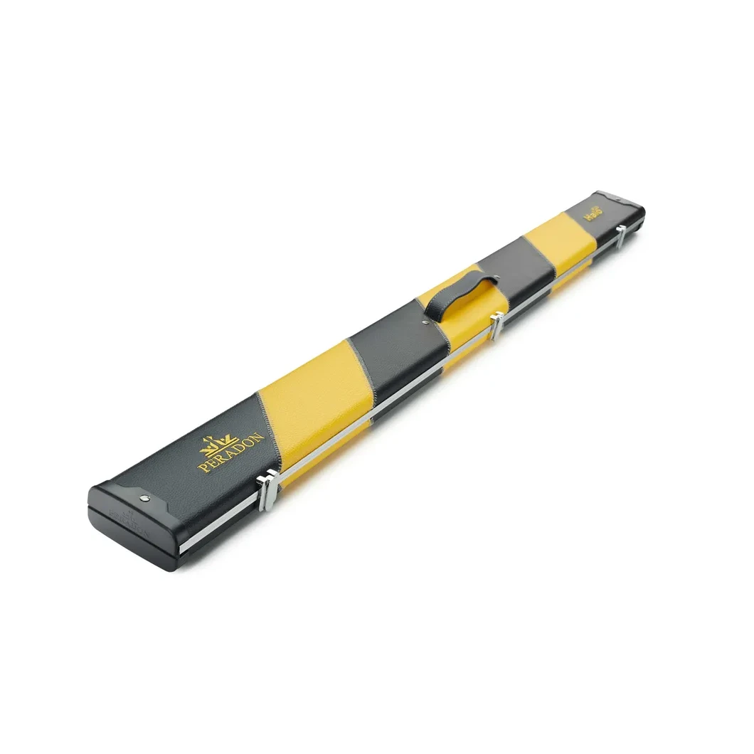 Peradon Halo Plus Black Yellow Stripe 3/4 Jointed Extra Wide Snooker Cue Case