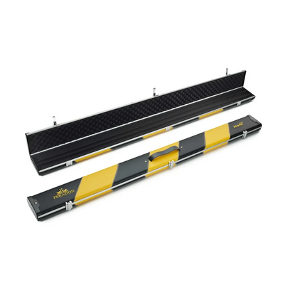 Peradon Halo Plus Black Yellow Stripe 3/4 Jointed Extra Wide Snooker Cue Case
