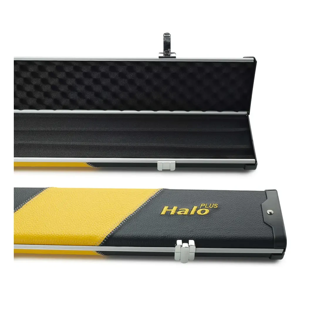 Peradon Halo Plus Black Yellow Stripe 3/4 Jointed Extra Wide Snooker Cue Case