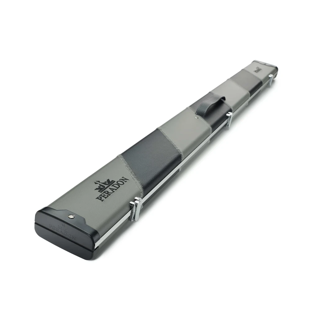 Peradon Halo Plus Grey & Black Stripe 3/4 Jointed Extra Wide Snooker Cue Case