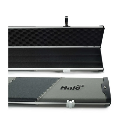 Peradon Halo Plus Grey & Black Stripe 3/4 Jointed Extra Wide Snooker Cue Case