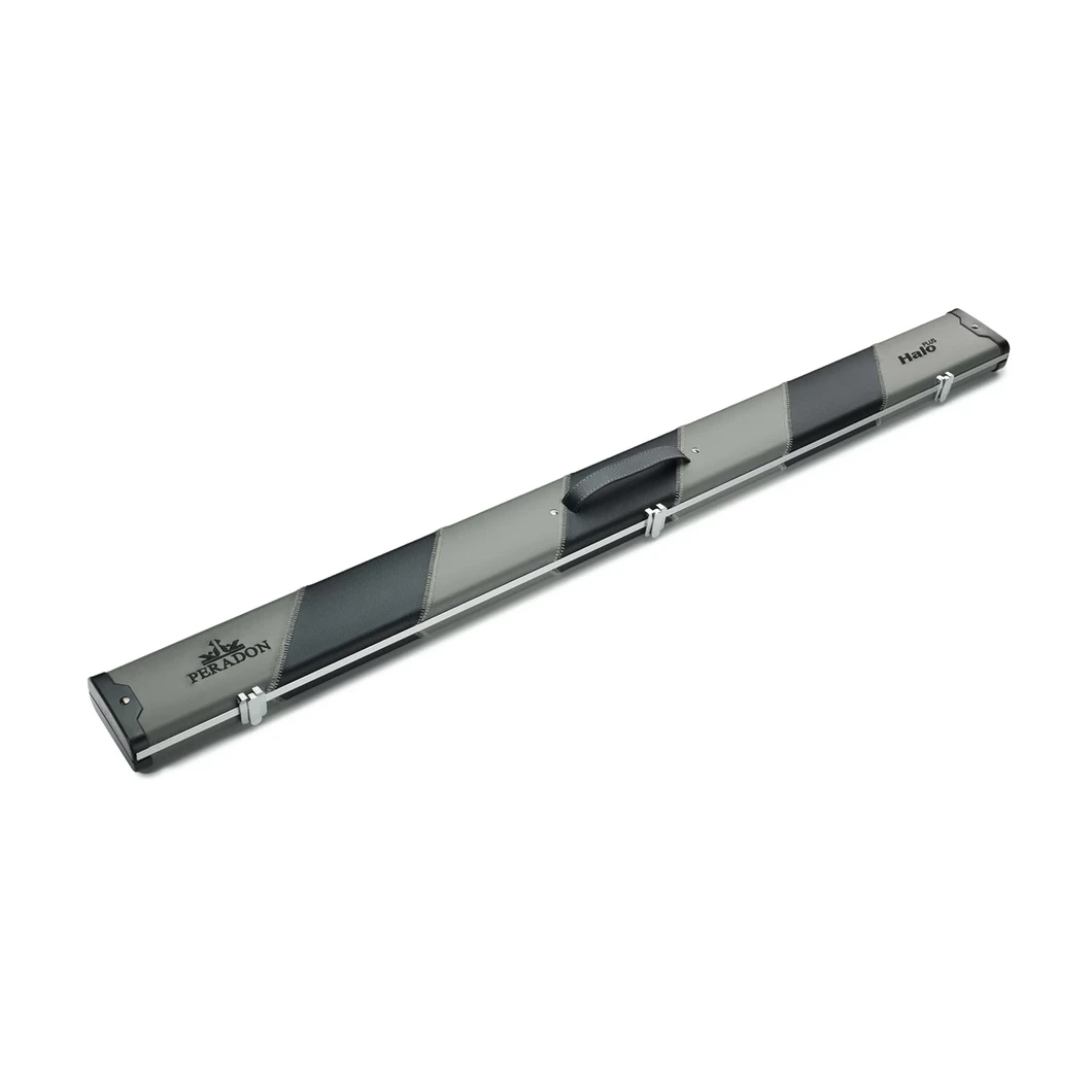 Peradon Halo Plus Grey & Black Stripe 3/4 Jointed Extra Wide Snooker Cue Case