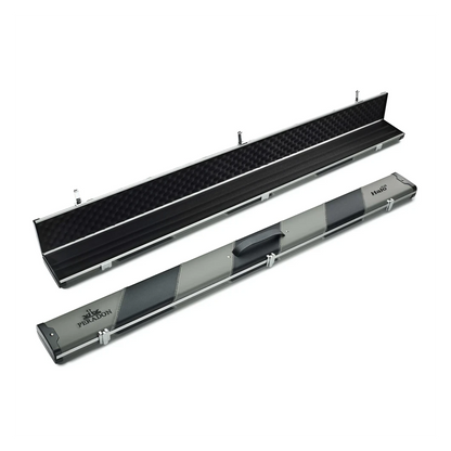 Peradon Halo Plus Grey & Black Stripe 3/4 Jointed Extra Wide Snooker Cue Case