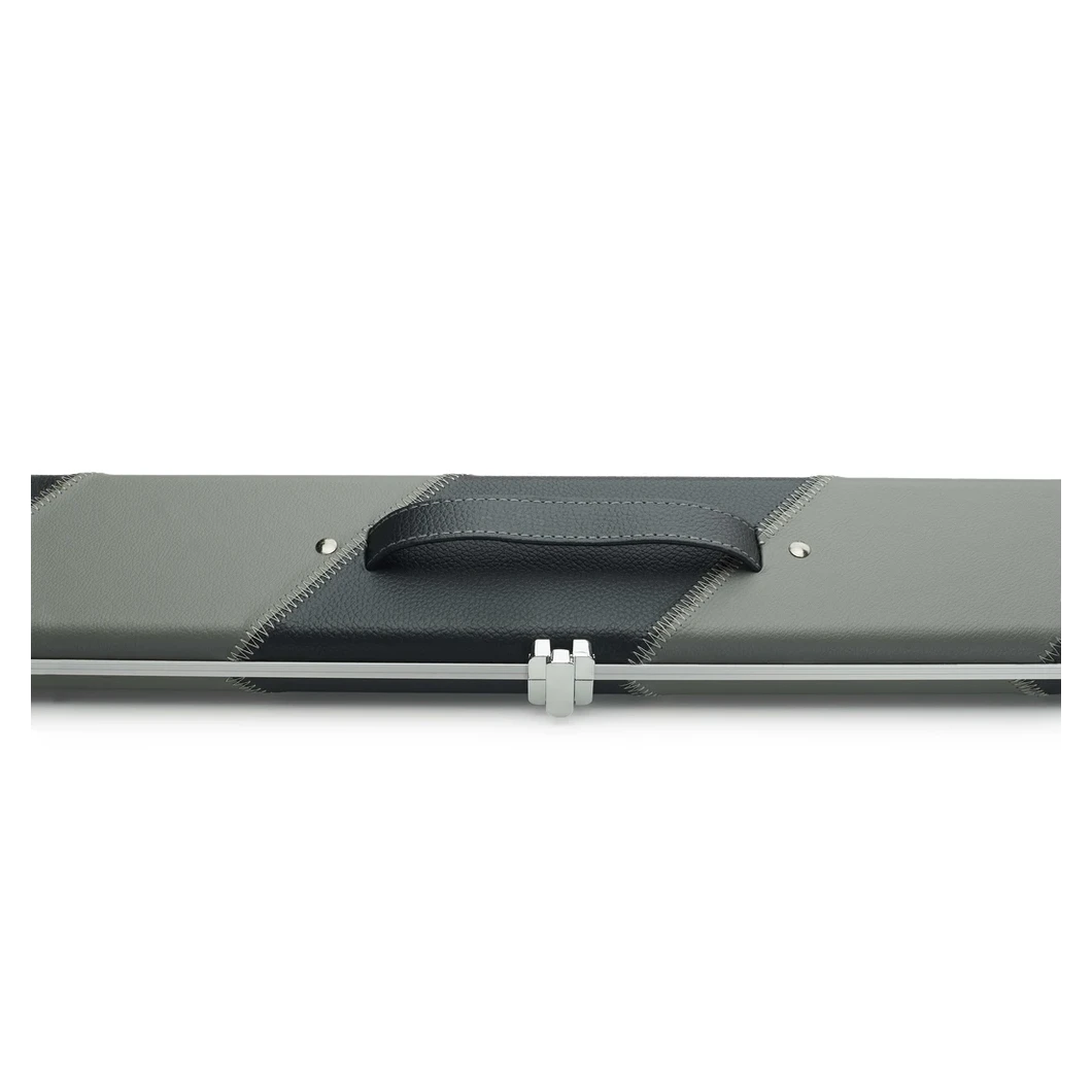 Peradon Halo Plus Grey & Black Stripe 3/4 Jointed Extra Wide Snooker Cue Case