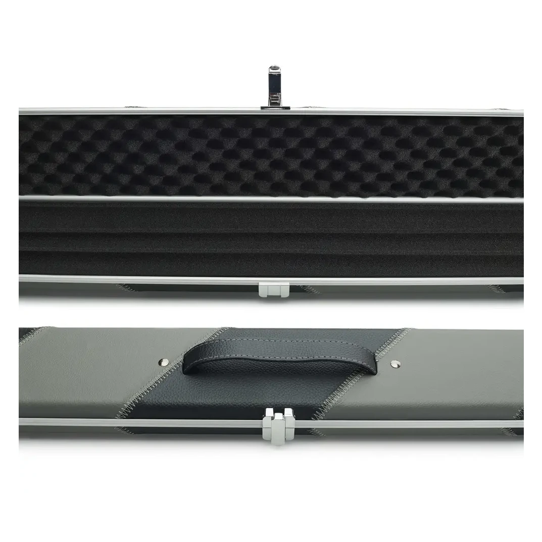 Peradon Halo Plus Grey & Black Stripe 3/4 Jointed Extra Wide Snooker Cue Case