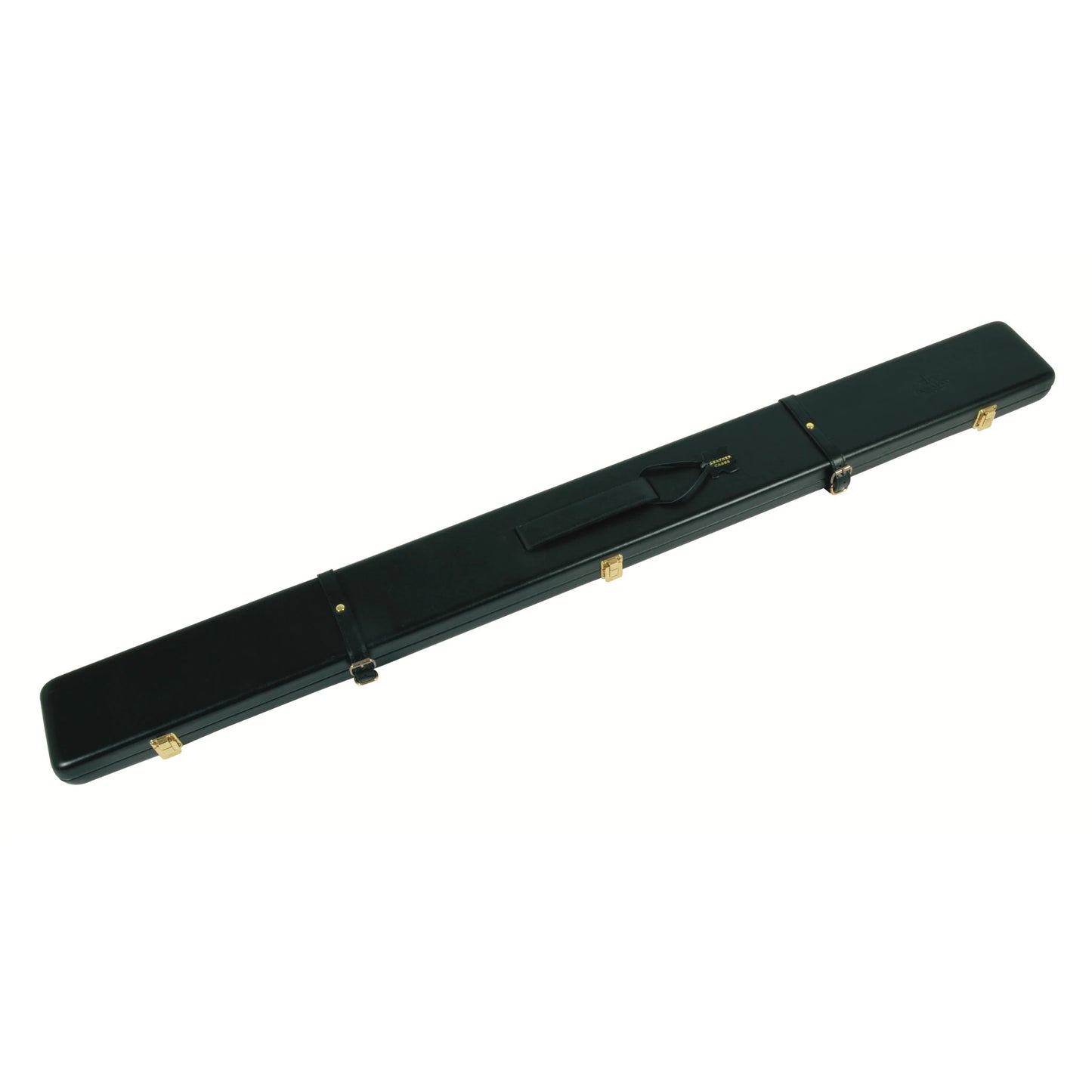Peradon Leather Black Snooker Cue Case for 3/4 Jointed Cues