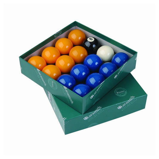 Aramith Premier 2 inch Pool Balls Blues and Yellows