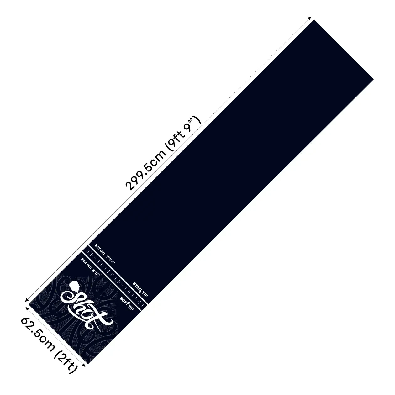 Shot Rubber Dart Mat - Heavy Duty