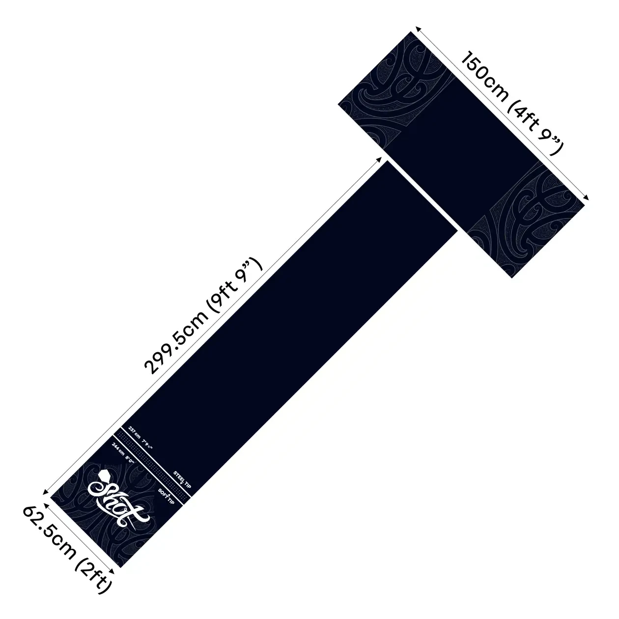 Shot Professional T Dart Mat