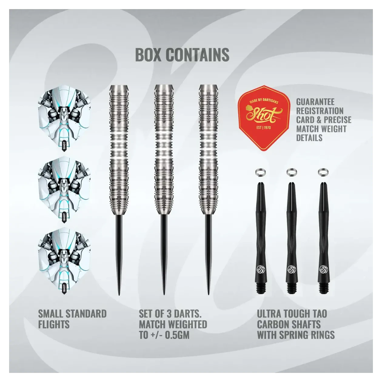 Shot AI Scorpula 90% Tungsten Steel Tip Darts