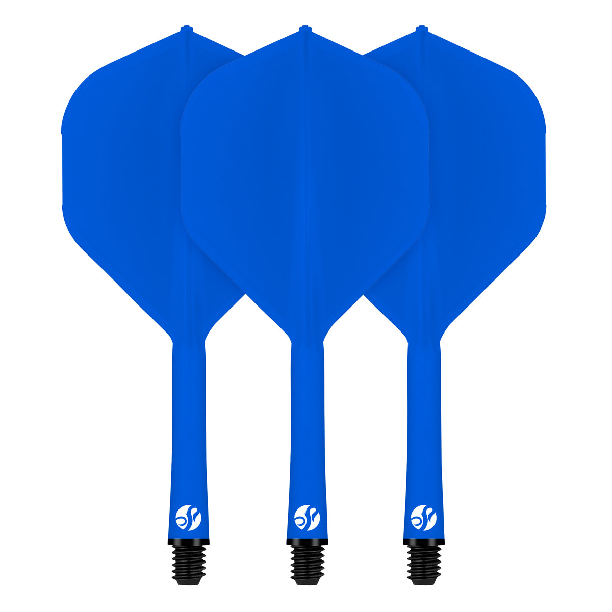 Shot Flight Deck - One Piece Dart Flight and Shaft System Blue