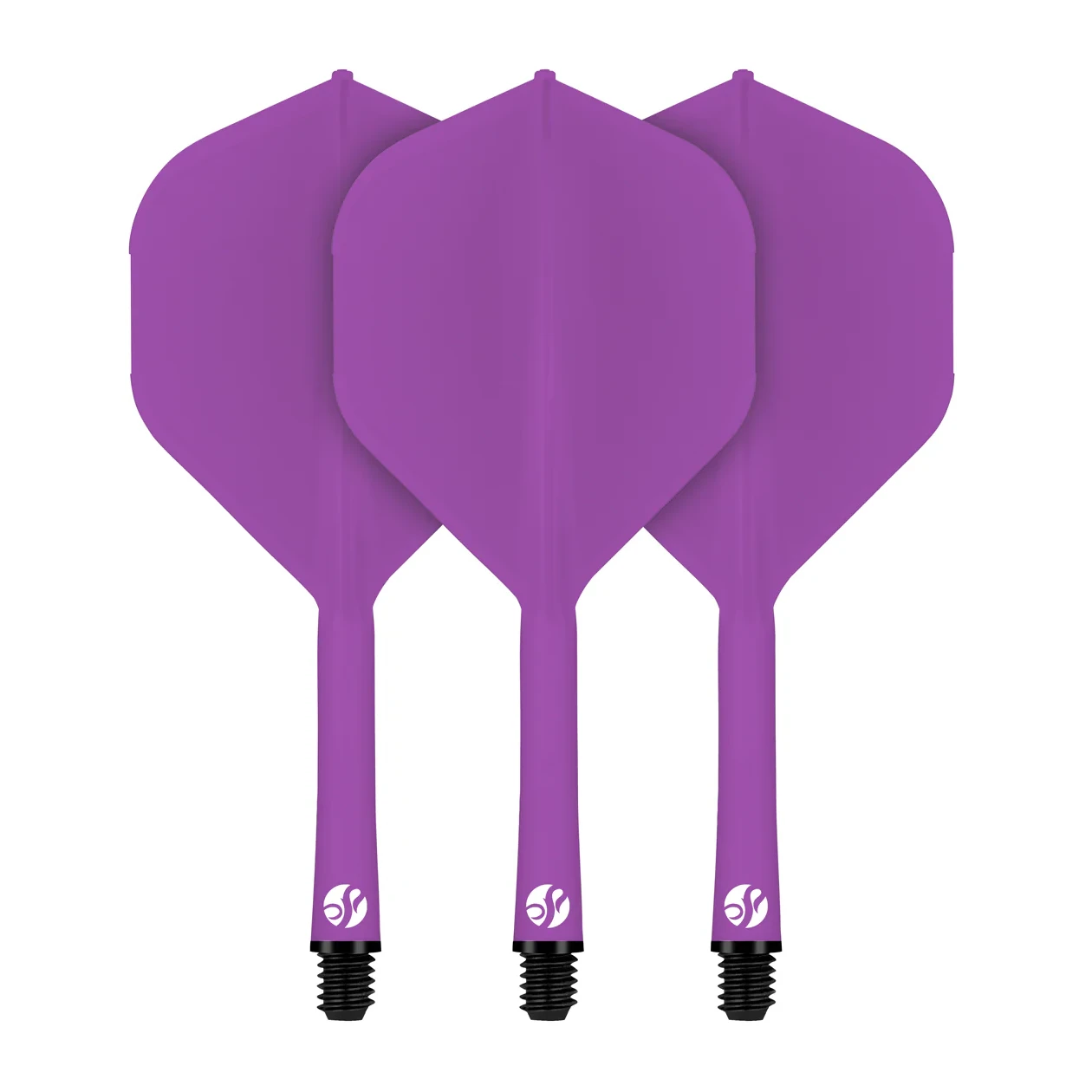 Shot Flight Deck - One Piece Dart Flight and Shaft System Purple