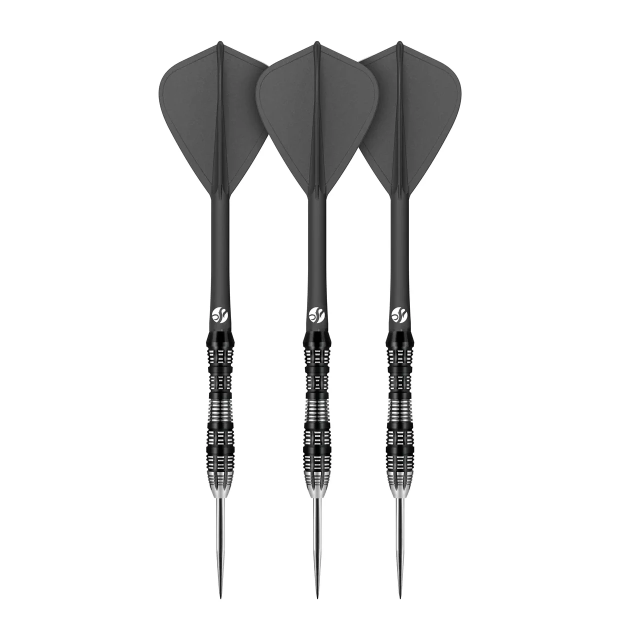 Shot Flight Deck - One Piece Dart Flight and Shaft System | Black | Kite