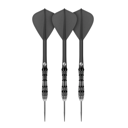 Shot Flight Deck - One Piece Dart Flight and Shaft System | Black | Kite