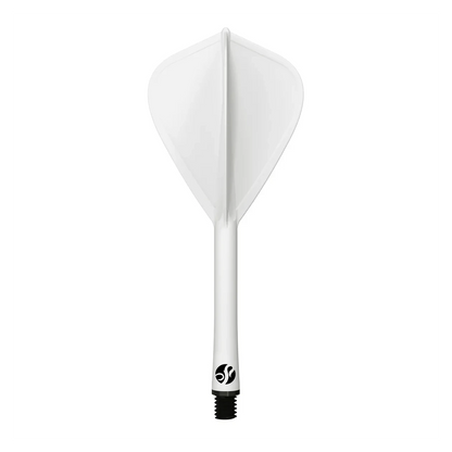 Shot Flight Deck - One Piece Dart Flight and Shaft System | White | Kite