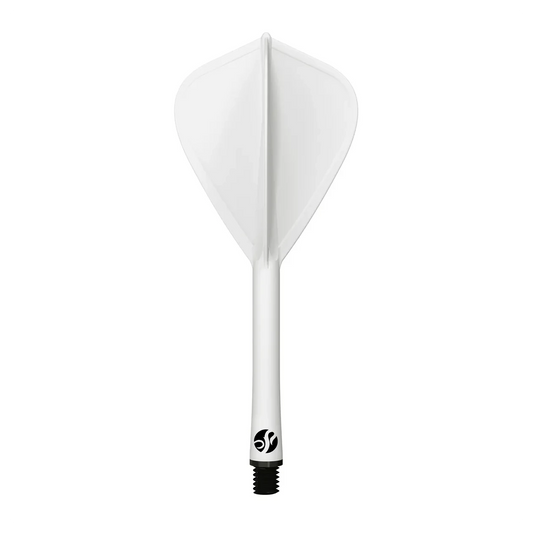 Shot Flight Deck - One Piece Dart Flight and Shaft System | White | Kite