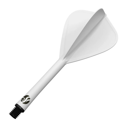 Shot Flight Deck - One Piece Dart Flight and Shaft System | White | Kite