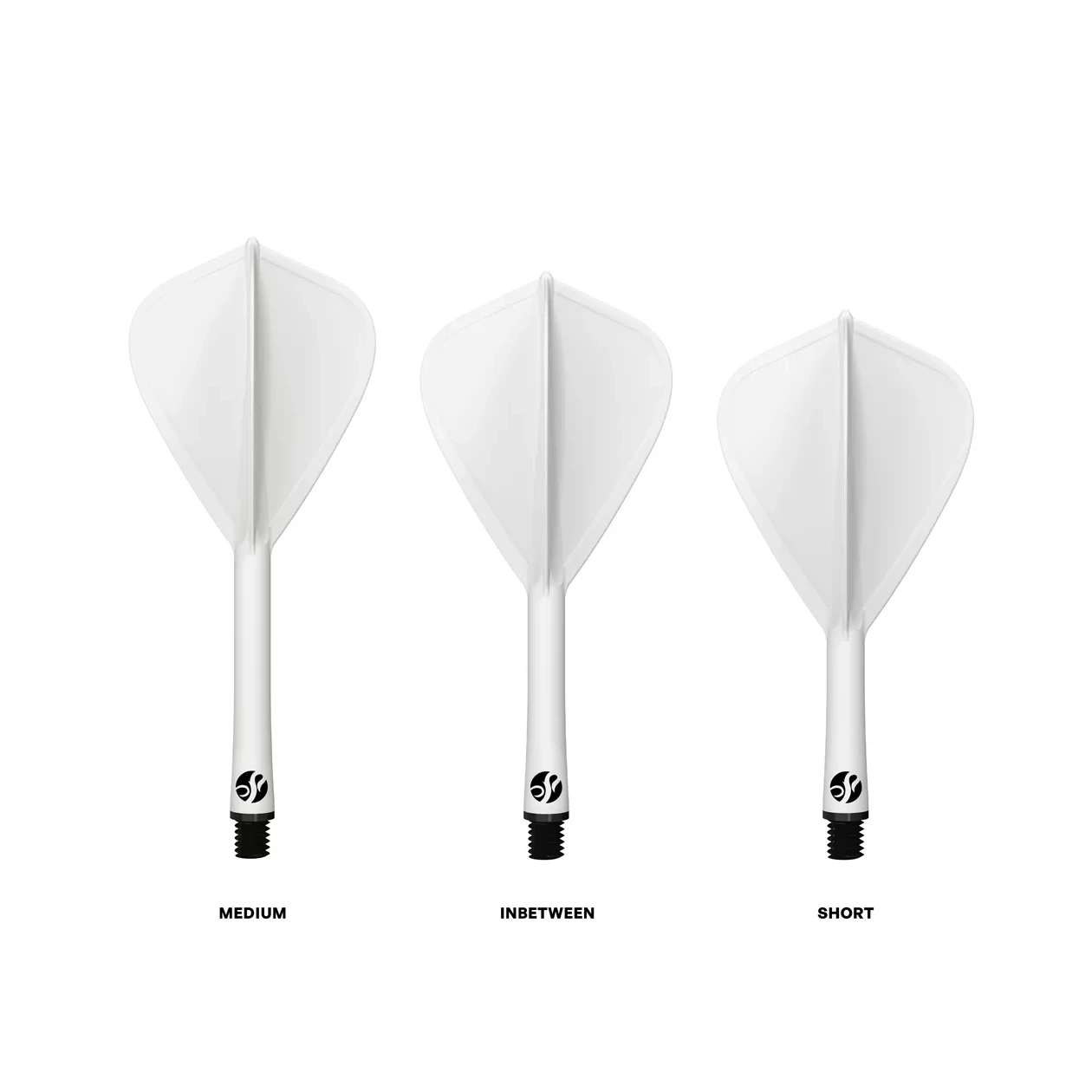 Shot Flight Deck - One Piece Dart Flight and Shaft System | White | Kite