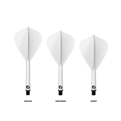 Shot Flight Deck - One Piece Dart Flight and Shaft System | White | Kite