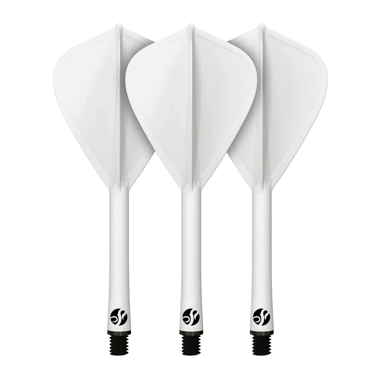 Shot Flight Deck - One Piece Dart Flight and Shaft System | White | Kite
