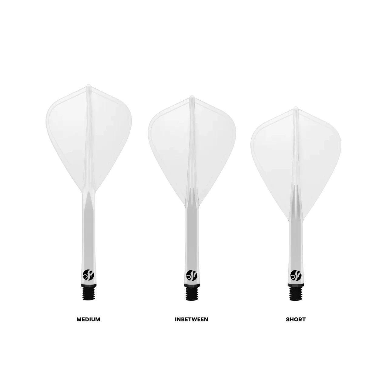 Shot Flight Deck - One Piece Dart Flight and Shaft System | Clear | Kite