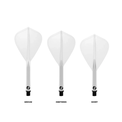 Shot Flight Deck - One Piece Dart Flight and Shaft System | Clear | Kite