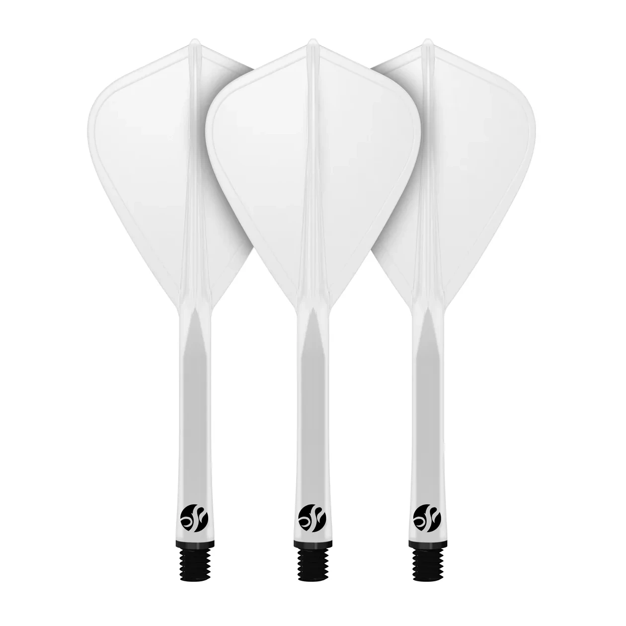 Shot Flight Deck - One Piece Dart Flight and Shaft System | Clear | Kite