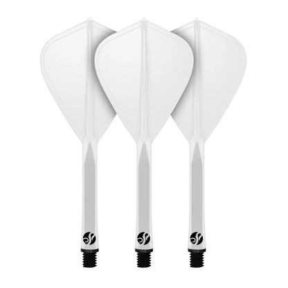 Shot Flight Deck - One Piece Dart Flight and Shaft System | Clear | Kite