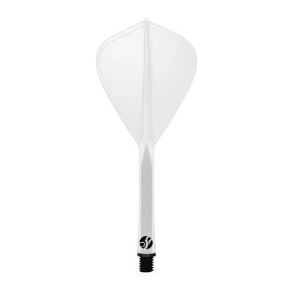 Shot Flight Deck - One Piece Dart Flight and Shaft System | Clear | Kite