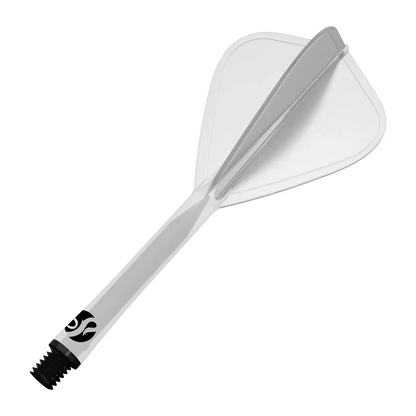 Shot Flight Deck - One Piece Dart Flight and Shaft System | Clear | Kite