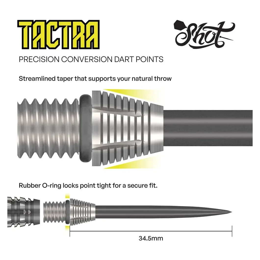 Shot Tactra Conversion Dart Points 34mm