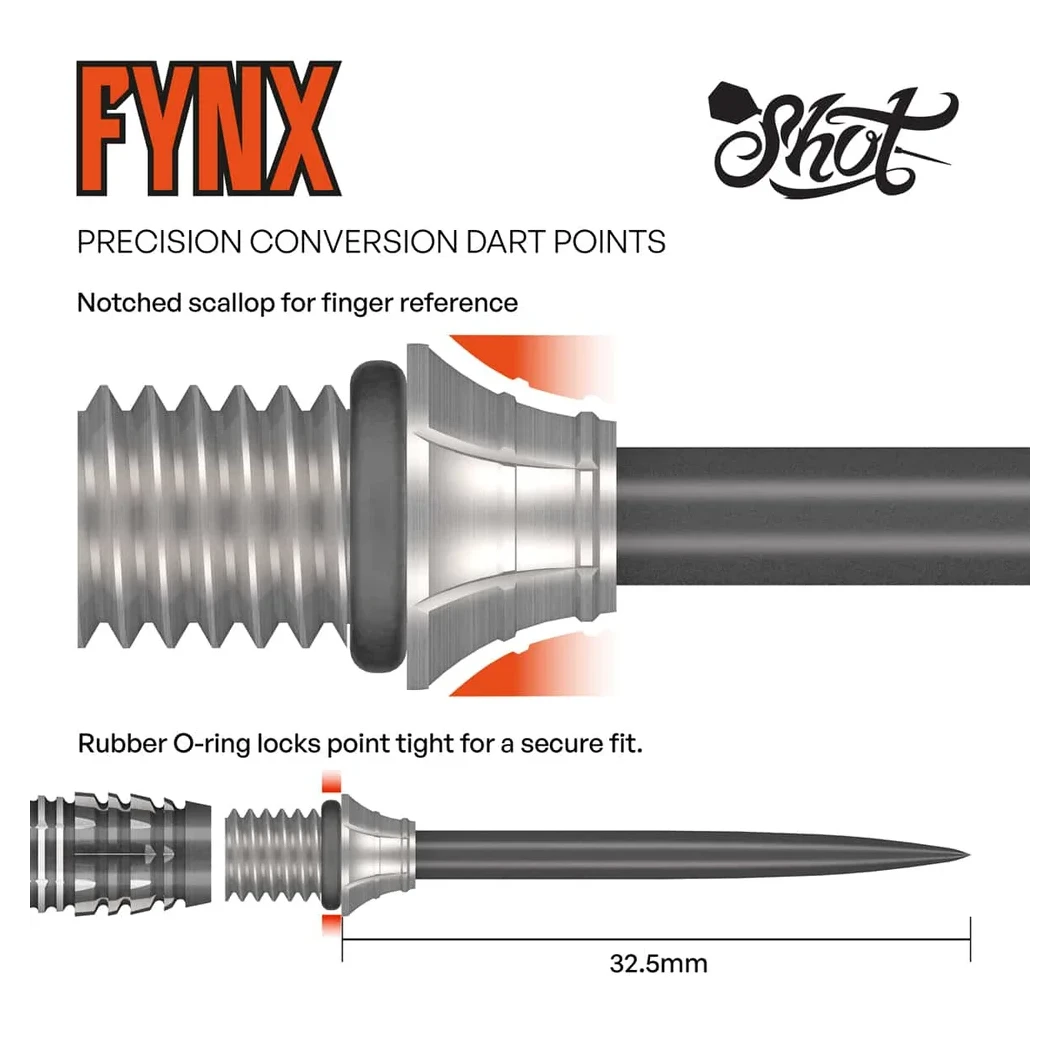 Shot Fynx Conversion Dart Points - 32mm