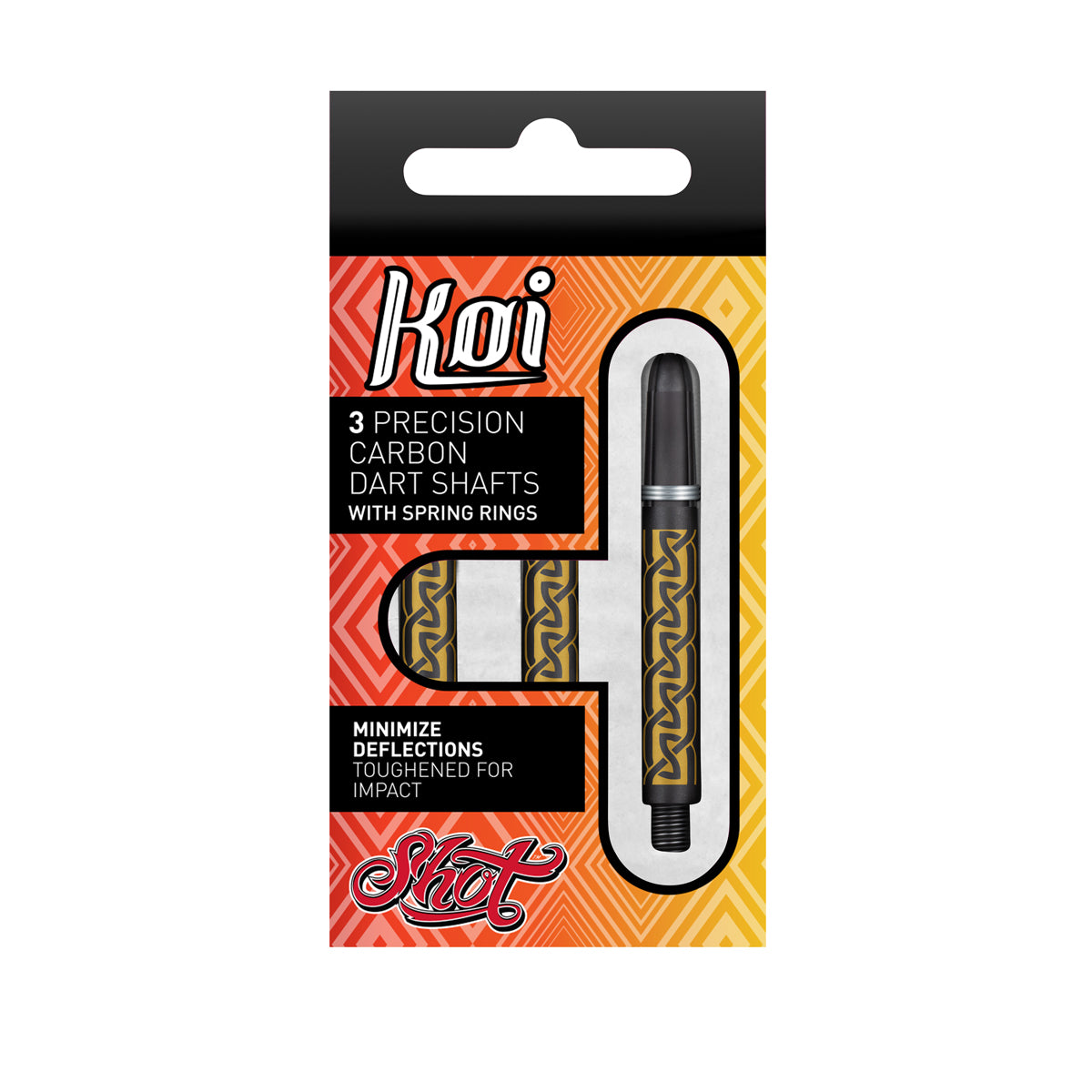 Shot Koi Carbon Dart Shafts - Helioknot Gold