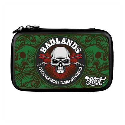 Shot Badlands Tactical Darts Case - Two Set Dart Wallet - Green