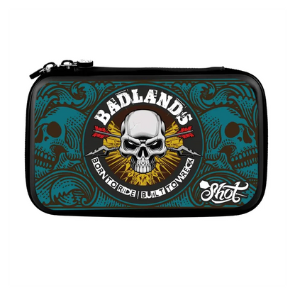 Shot Badlands Tactical Darts Case - Two Set Dart Wallet - Blue