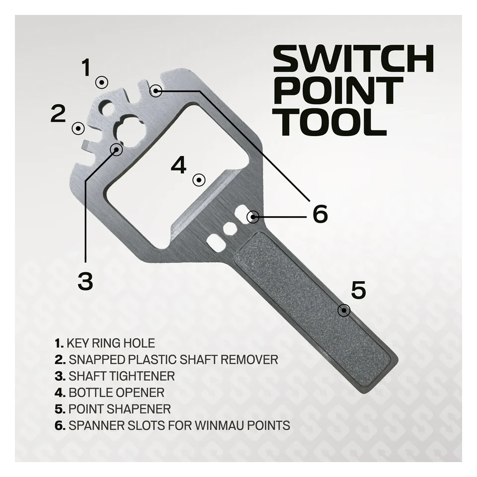 Winmau Switch Point Smooth Silver Effect