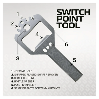 Winmau Switch Point Smooth Silver Effect