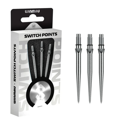 Winmau Switch Point Smooth Silver Effect