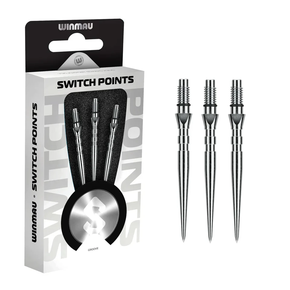 Winmau Switch Point Groove Silver Effect