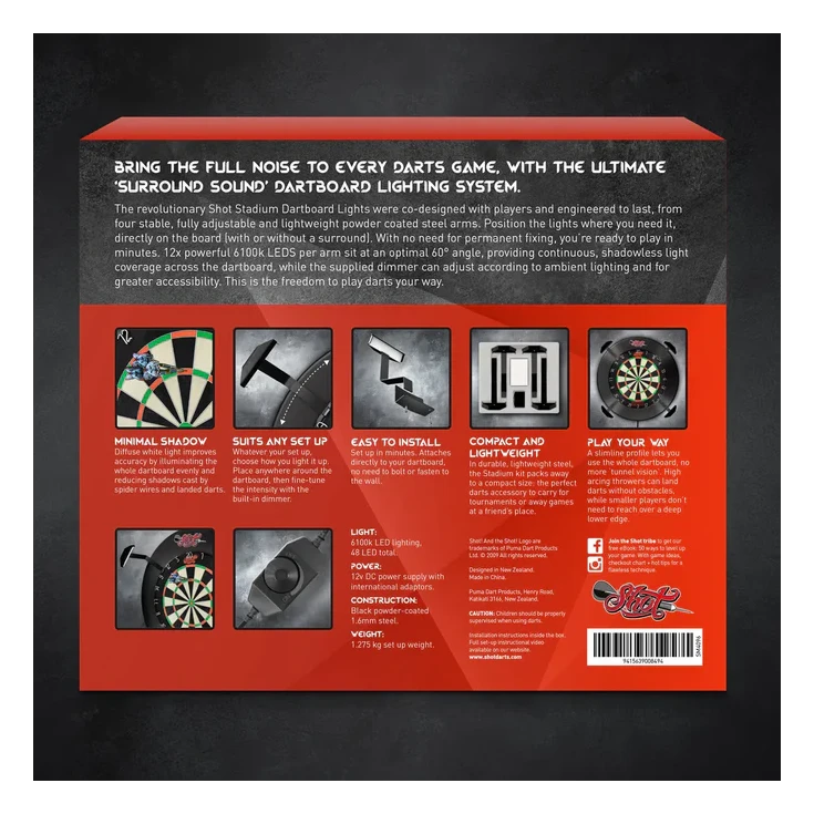 Shot Stadium Dartboard Lights
