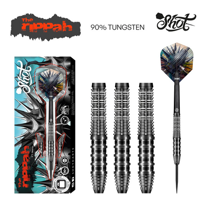 Shot Gnarly Rippah 90% Tungsten Steel Tip Dart Set