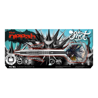 Shot Gnarly Rippah 90% Tungsten Steel Tip Dart Set