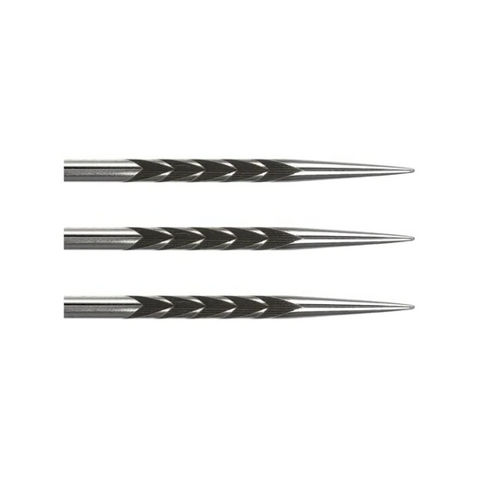 Shot Tribal Weapon Steel Tip Engraved Point 45mm - Silver