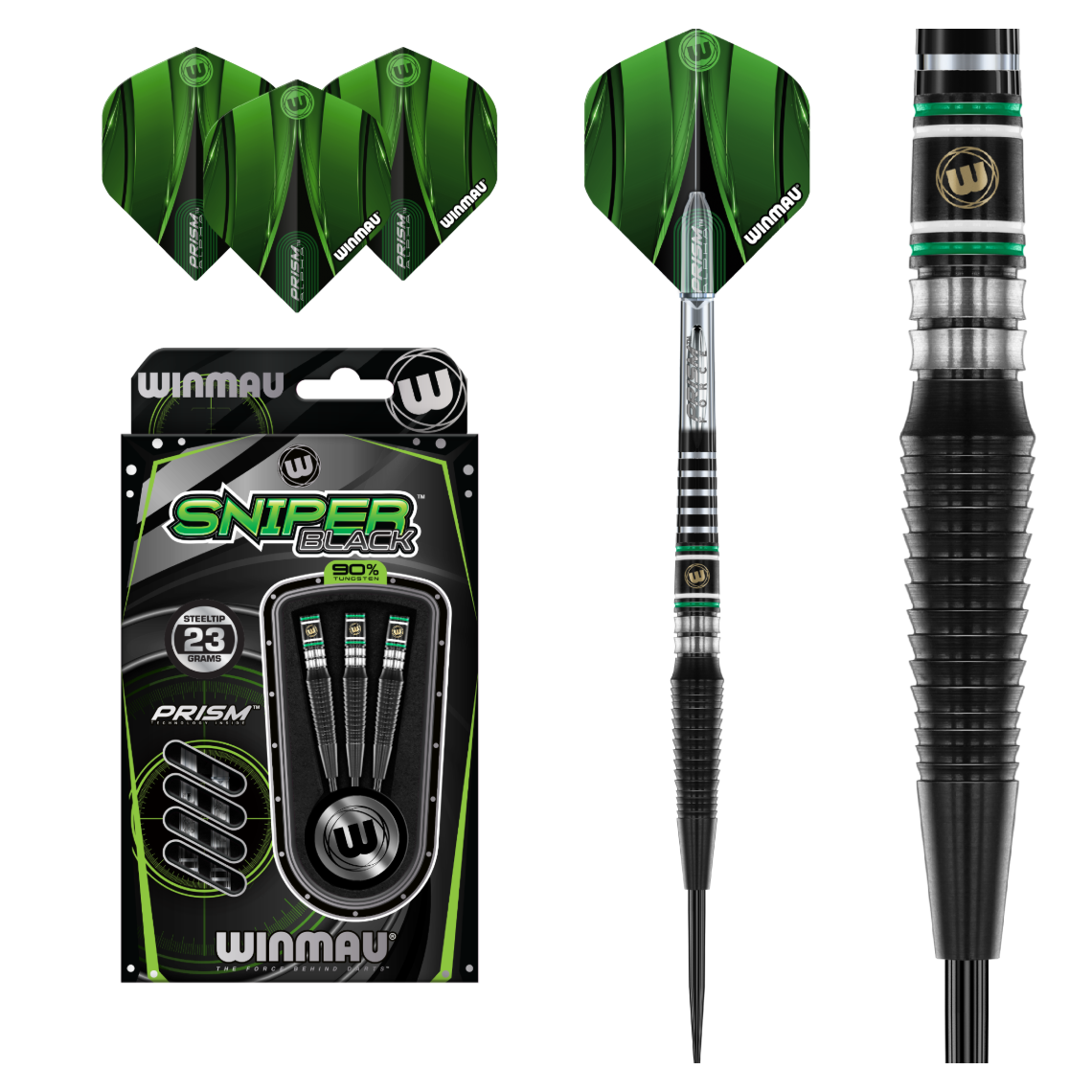 Winmau Sniper Black Steel Tip Darts