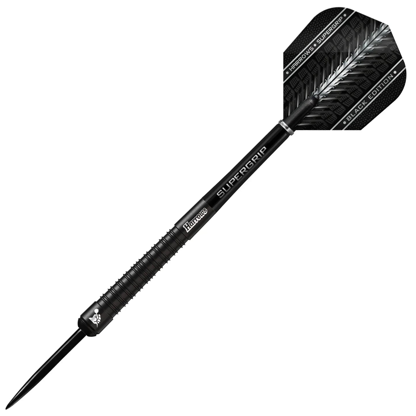 Harrows SUPERGRIP Black Edition 90% Tungsten Steel Tip Darts 26g