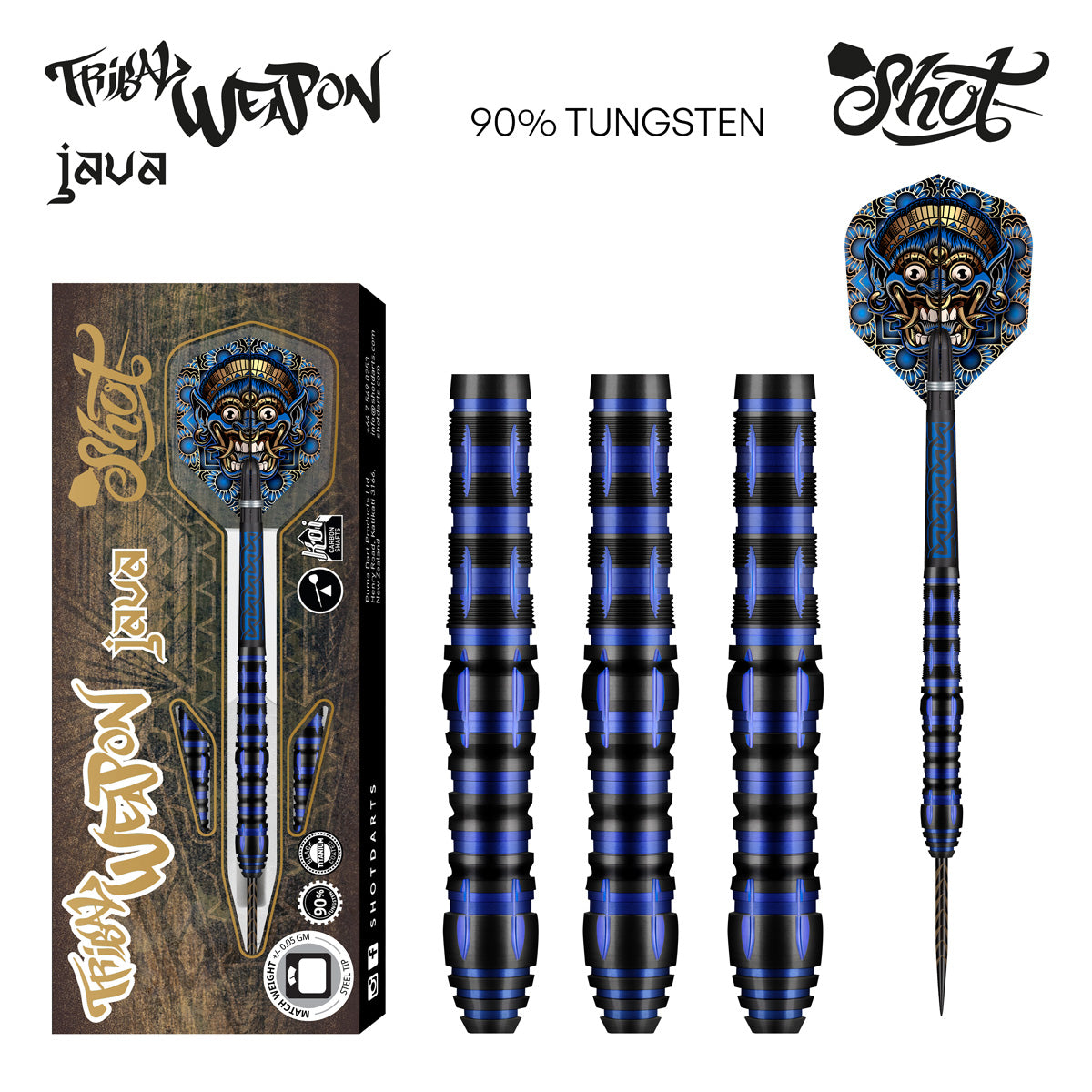 Shot Tribal Weapon Java 90% Tungsten Steel Darts